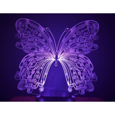  3D LED lámpa - Pillangó világítási kellék