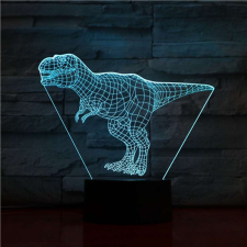  3D LED lámpa - T-Rex világítási kellék