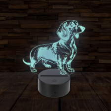  3D LED lámpa - Tacskó világítási kellék