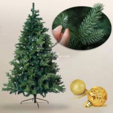 3D műfenyő, fém talppal, 120 cm műfenyő