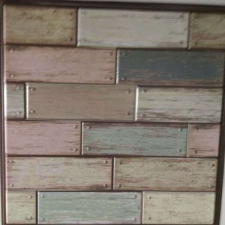  3D öntapadós falpanel retro kopott deszka 30x30cm tapéta, díszléc és más dekoráció