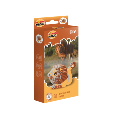 3D papírszobrászat - Oroszlán puzzle, kirakós