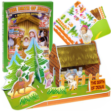 3D Puzzle 25el Istálló betlehemi betlehemi születés jelenet #2216 puzzle, kirakós