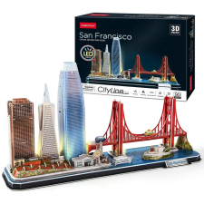  3D puzzle City Line San Francisco LED világítással-90db-os puzzle, kirakós