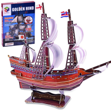 3D puzzle Golden Hind hajó modell puzzle, kirakós