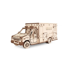  3D puzzle, mentőautó, EWA, fa, 386 darab puzzle, kirakós