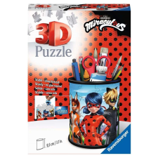 3D puzzle tolltartó - Ladybug és Fekete Macska 57 darab puzzle, kirakós