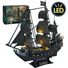  3D rejtvények, LED -es lámpák, kalóz hajómodell, L520H puzzle, kirakós