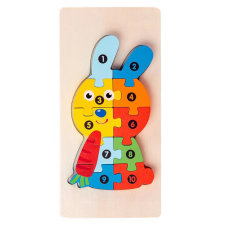  3D-s Montessori fa puzzle játék - Nyuszi puzzle, kirakós