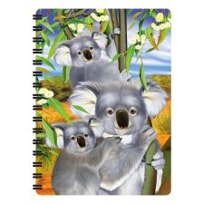3D spirálos állatkerti jegyzetfüzet "LiveLife - Koala ölelés" füzet
