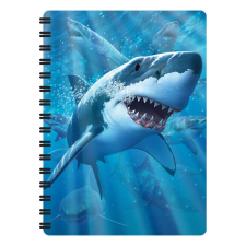  3D spirálos állatkerti jegyzetfüzet "LiveLife - Nagy fehér gyönyör" füzet