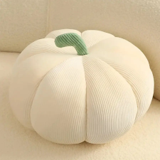  3D sütőtök formájú díszpárna – fehér 20 cm XC2838529-f lakástextília