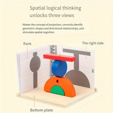 3D térlátást fejlesztő játék kocka logikai játék
