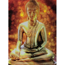  3LEDes világító falikép Buddha 30x40cm 02537 grafika, keretezett kép