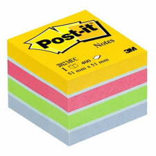 3M 51x51mm öntapadó jegyzettömb (400 lap) - Vegyes szín (FT510280868) jegyzettömb