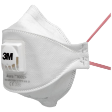 3M Aura 9332+ részecskeszűrő félálarc FFP3 D, szelepes, 10 db (9332+10) tisztító- és takarítószer, higiénia