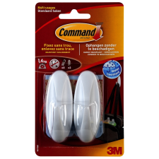 3M Hungária Kft. 3M Command öntapadó akasztó, vízálló, 2db, fehér dekorációs kellék
