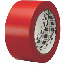 3M Ipari jelzőszalag, 50mm x 33m, 3M, piros ragasztószalag
