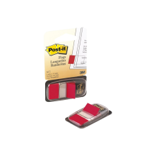 3M Jelölőcímke 25,4x43,2mm, 50lap, műanyag, 3M 680-1 piros információs címke