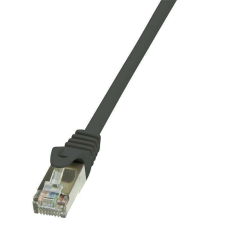 3M LogiLink F/UTP patch kábel CAT6 3m fekete (CP2063S) kábel és adapter