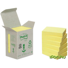 3M Öntapadó jegyzettömb 38x51 mm 100 lap környezetbarát sárga K6531T post-it