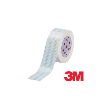 3M öntapadós fényvisszaverő matrica, 55 mm széles, méterre, fehér (1 méter) kerékpár lámpa