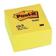 3M Post-it 76x76mm öntapadó jegyzettömb (450 lap) - Sárga (FT510018763) jegyzettömb