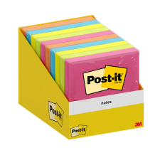 3M Post-it 76x76mm Öntapadó jegyzettömb - Színes (100 lap / tömb) (7100317840) jegyzettömb