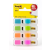 3M POSTIT Jelölőcímke adagolóban, műanyag, 4x35 lap, 12x43 mm, 3M POSTIT, élénk színek