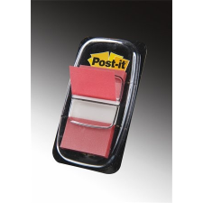 3M POSTIT Jelölőcímke, műanyag, 50 lap, 25x43 mm, , piros post-it