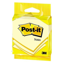 3M POSTIT Öntapadó jegyzettömb, 76x76 mm, 100 lap, 3M POSTIT, sárga jegyzettömb
