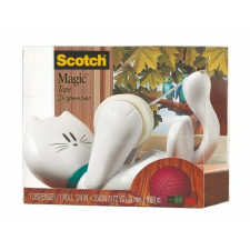 3M Scotch Ragasztószalag adagoló, asztali,feltöltött, 3M SCOTCH "C39", cica ragasztószalag