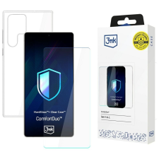 3MK ComfortDuo Clear tok + edzett üveg Samsung Galaxy S25 Ultra - átlátszó tok és táska