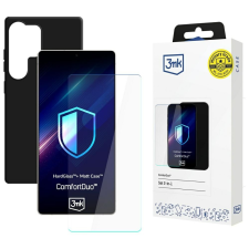3MK ComfortDuo Matt tok + edzett üveg Samsung Galaxy S25 Ultra - fekete tok és táska