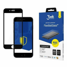 3MK FlexibleGlass Max iPhone 7/8/SE 2020 / SE 2022 fekete, hibrid üvegfólia megerősített élekkel mobiltelefon kellék