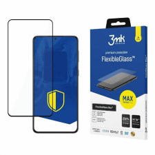 3MK FlexibleGlass Max Samsung 22 Plus S906 fekete, hibrid üveg képernyővédő fólia mobiltelefon kellék