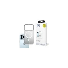3MK Frosty MagCase tok Apple iPhone 17 Pro füstös-fehér tok és táska