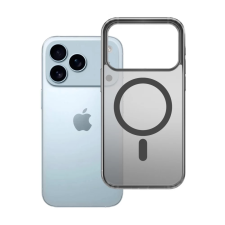 3MK Frosty MagCase tok Apple iPhone 17 Pro füstös-fekete tok és táska