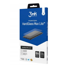 3MK HARD GLASS MAX LITE képernyővédő üveg (3D full cover, íves, ujjlenyomat mentes, karcálló, 0.3mm, 9H) FEKETE Realme C33 mobiltelefon kellék