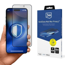 3MK HardGlass Matt Max Privacy betekintésvédett edzett üveg iPhone 15 Plus/16 Plus mobiltelefon kellék