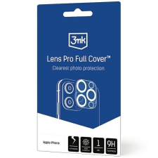 3MK Lens Pro Full Cover iPhone 11/12 mini edzett üveg kameralencséhez rögzítőkerettel 1db mobiltelefon kellék