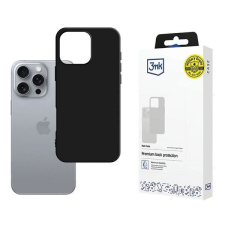 3MK Matt tok iPhone 16 Pro - fekete tok és táska
