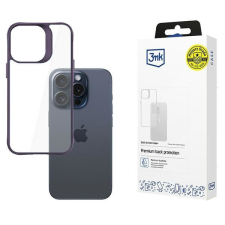 3MK Satin Armor Case+ tok iPhone 15 Pro - lila tok és táska