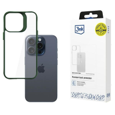 3MK Satin Armor Case+ tok iPhone 15 Pro Max - zöld tok és táska