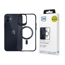 3MK Satin Armor MagCase tok iPhone 12/12 Pro - átlátszó-fekete tok és táska