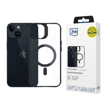 3MK Satin Armor MagCase tok iPhone 13/14 - átlátszó-fekete tok és táska