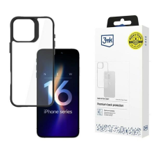 3MK SatinArmor+ tok iPhone 16 Pro - átlátszó fekete szegéllyel tok és táska