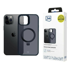 3MK Smoke Magsafe & Stand tok kitámasztóval iPhone 12 Pro Max - fekete tok és táska