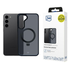 3MK Smoke Magsafe & Stand tok kitámasztóval Samsung Galaxy S24 - fekete tok és táska