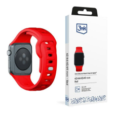 3MK szilikon óraszíj Apple Watch 42/44/45/49mm - piros okosóra kellék